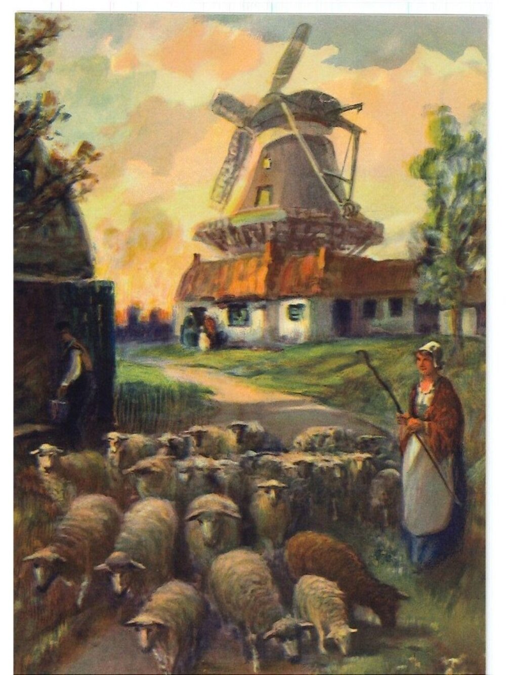 🎨 2 for $20 🎨Vintage Calendar Print "When Day is Done" 5x7
